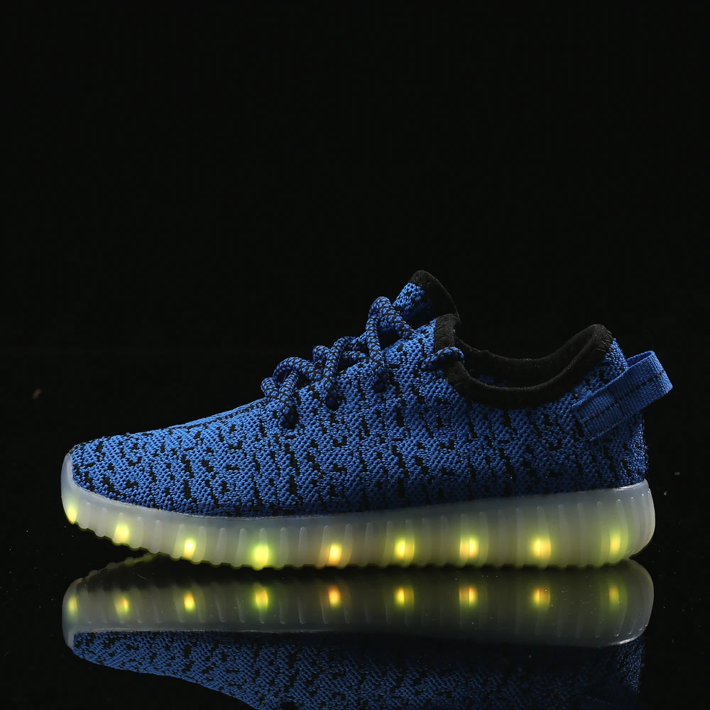 Светодиодный светильник для мужчин черный дистанционный USB светящийся обувь