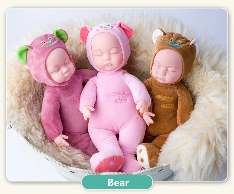 Кукла Детская Мягкая силиконовая Реалистичная 35 см