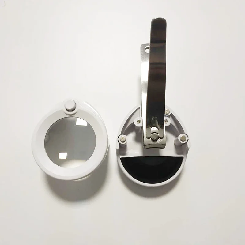 Pocket Finger Toe Nail Clipper Cutter with nifying Glass Trimmer Manicure Pedicure Care Scissors Tools Elderly Children | Красота и