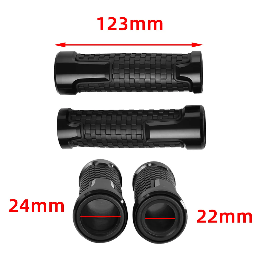 

Motorcycle Hand Grips 7/8" 22mm CNC Aluminum Rubber Gel Handle Grip Fits For YAMAHA MT-15 MT15 MT 15 2019 2020 2021 Accessories