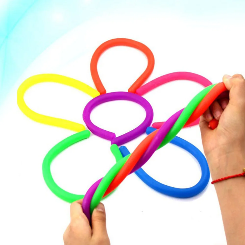 

8pcs Sensory Stretch Toys Delicate Autism Stretch Useful Stress Anxiety Reliever Fidget for Kids (Random Color)