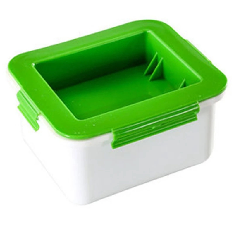 DIY зеленый пластиковый пресс форма тофу для домашнего соевого творога