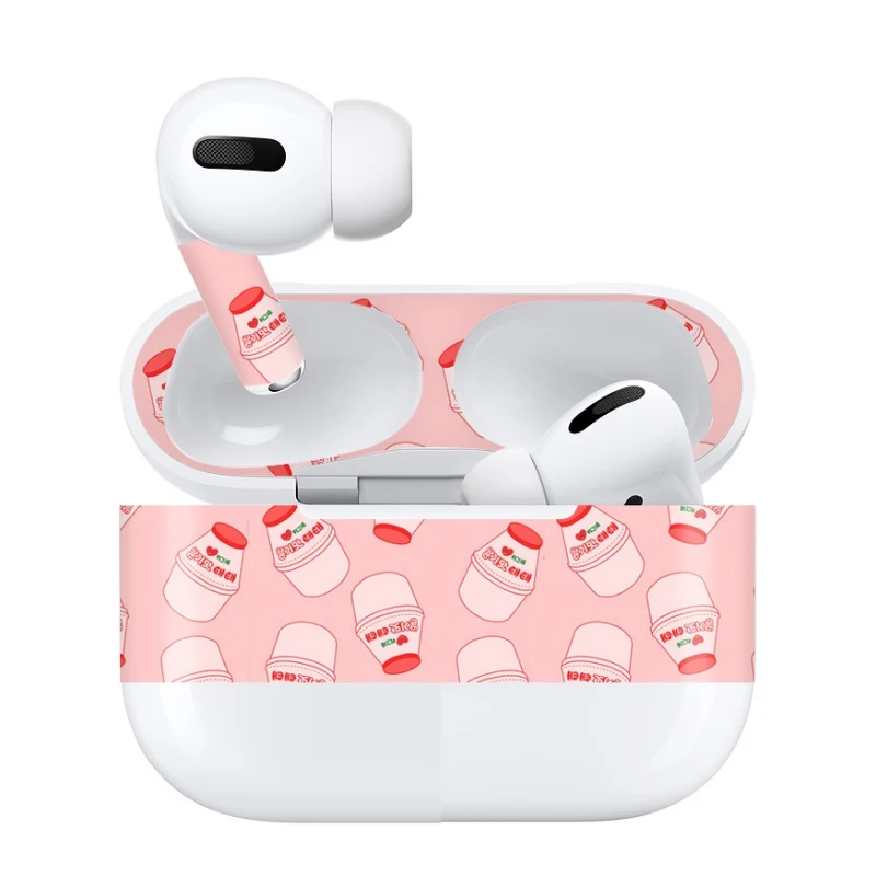 Наушники-накладки для наушников Apple Airpods Pro - декоративный защитный чехол-намотка из пленки.
