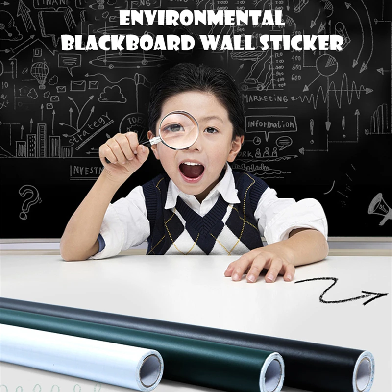 

3colors Self-adhesive Removable Blackboard Convenient Message Board Vinyl Wall Sticker Chalkboard Office School Home Supplies