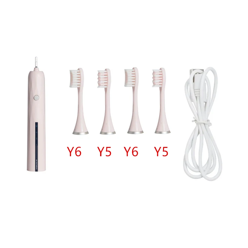 beige Новая Ультразвуковая электрическая зубная щетка USB зарядка модный внешний вид матовая текстура - Цвет: beige