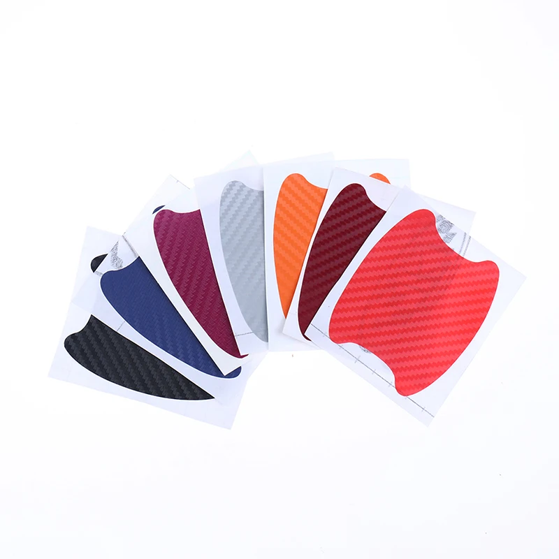 

4Pcs/Set Car Door Sticker Carbon Fiber Scratches ResistantHandle Protection Film