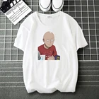 Смешные Мультяшные хлопковые футболки с Аниме ONE PUNCH-MAN для мужчин и женщин, повседневные футболки, летние брендовые топы, Мужская модная футболка в стиле Харадзюку