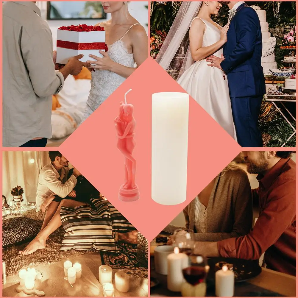 Molde de silicona con forma de abrazo Simple para velas, moldes de resina para aromaterapia, Retrato, pareja de enamorados, novedad-2