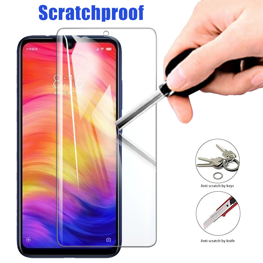 Защита экрана для Xiaomi Redmi Note 7 Pro mi7 note7 7pro защитная пленка из закаленного стекла Xiomi