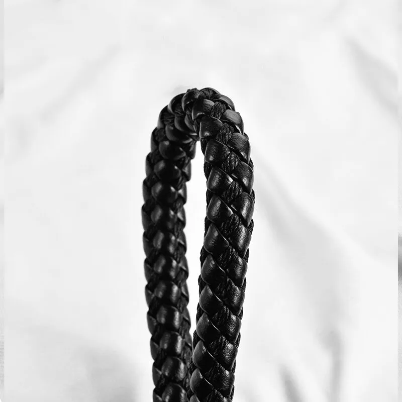 Новинка брелок из кожаной веревки для автомобиля брелки ручной работы двойной