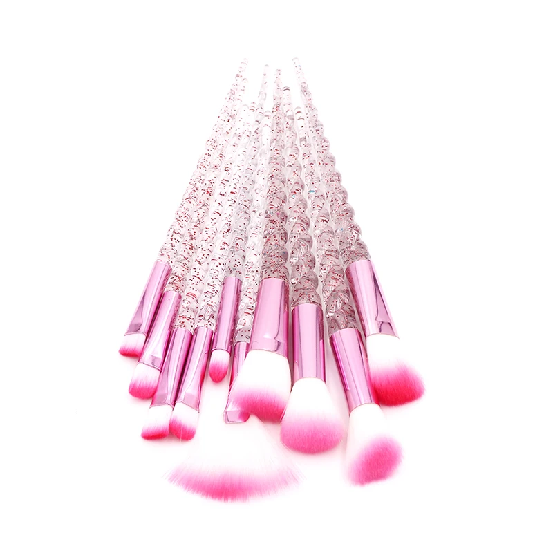 

10pcs Pink Makeup Brushes Set Powder Eyeshadow Foundation Brush Cosmetic Beauty Tools Unicro Soft Pincel Maquiagem