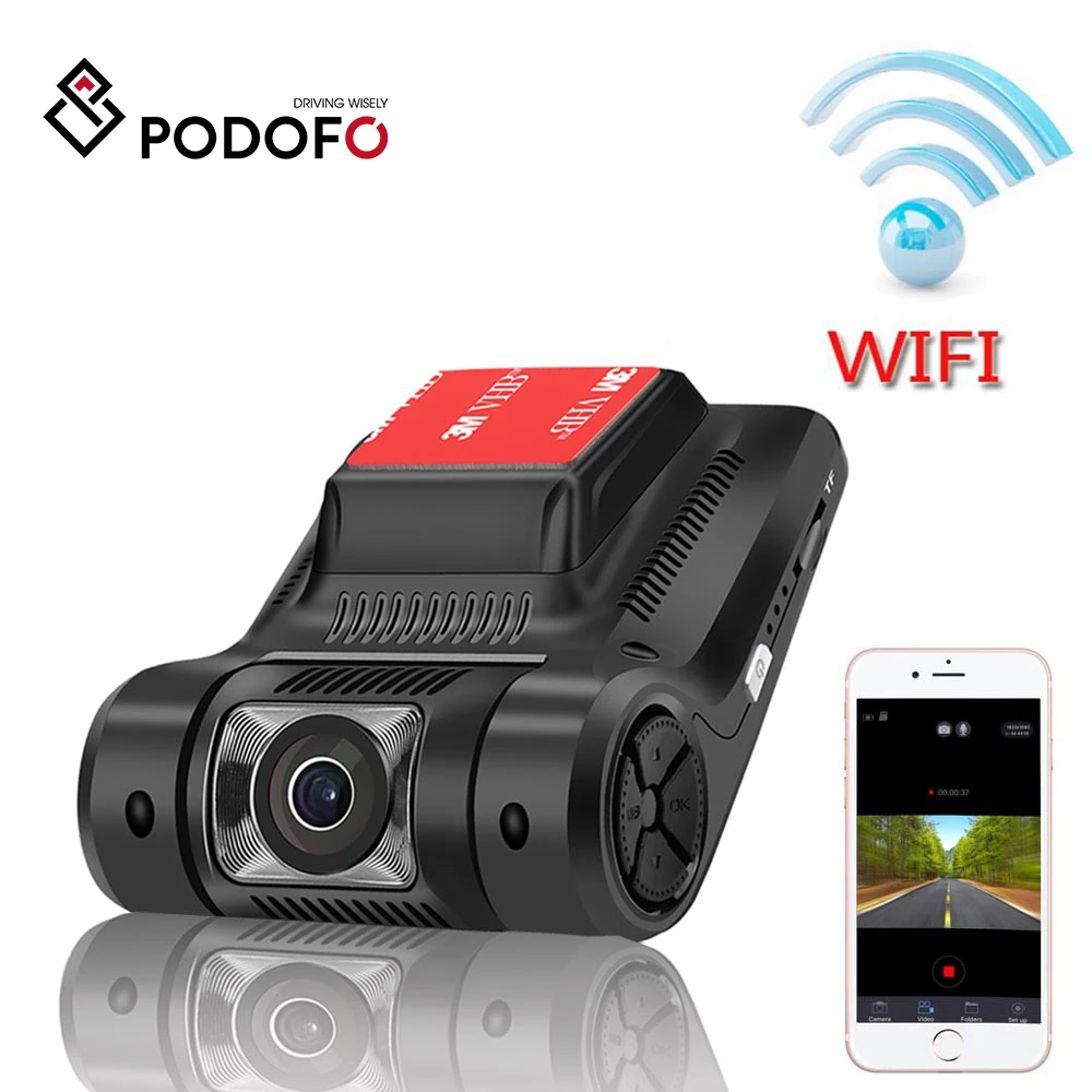 Podofo Novatek 96658 Wifi скрытый Автомобильный видеорегистратор мини камера регистратор Dash Cam FHD 1080P WDR с функцией ночного видения цифровой видеорегистратор