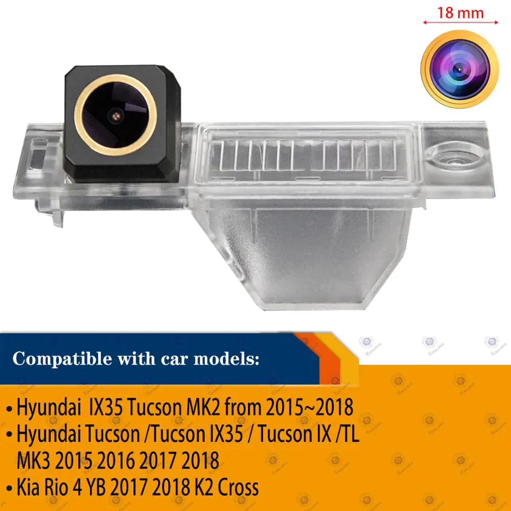 Динамический трек HD 720P камера заднего вида для Hyundai Tucson /Tucson IX35/Tucson IX /TL MK3 2015-2018 Kia Rio