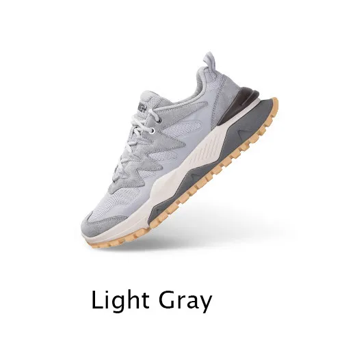 Light gray43 Xiaomi классические массивные кроссовки трендовые Мужчины Женщины Пары кроссовки мягкая платформа повседневные кроссовки уличная спортивная обувь - Цвет: Light gray43