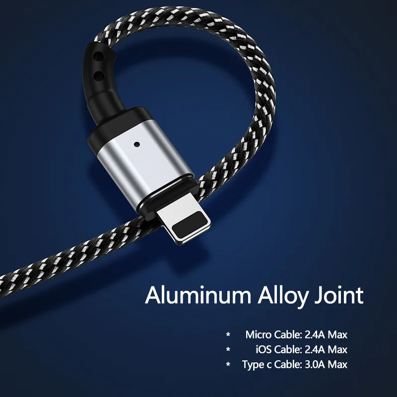 Магнитный кабель Micro USB C кабель магнитная зарядка type C Быстрая Зарядка адаптер для осветительного Кабеля Micro usb type-C магнитное зарядное устройство для iphone XS