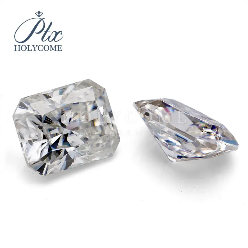 

Hot sale D color 1ct 5.5x6mm colorless VVS1 clarity radiant normal cut loose moissanite diamond gemstones