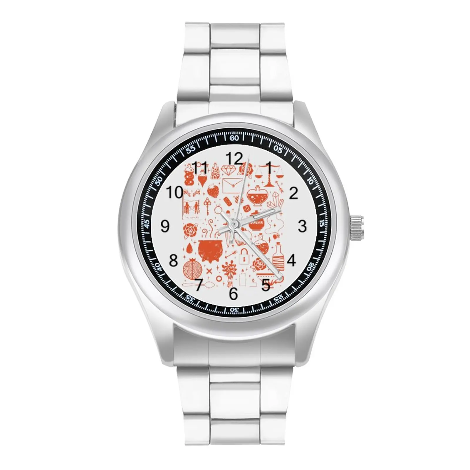 

Heart Quartz Watch New Unusual Wrist Watch Stainless Men Travel Photo Wristwatch