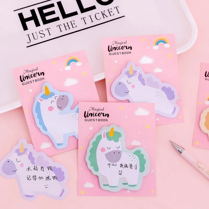 Милый мультяшный блокнот, креативный блокнот для заметок, Kawaii, Липкие заметки, планировщик для скрапбукинга, наклейки, подарок, офисное украшение, принадлежности 02124