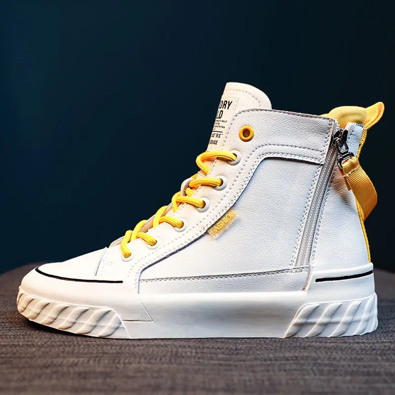 

Осенняя Новая модная женская обувь с высоким верхом, повседневные универсальные дышащие тонкие кроссовки на плоской подошве