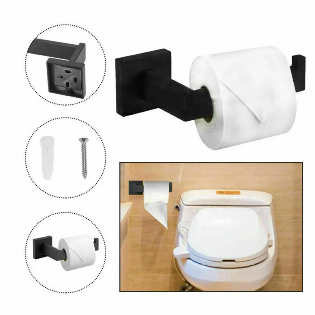

Holder Paper Towel Rack Matt Modern Paper Rack Toilet Wall Accessories