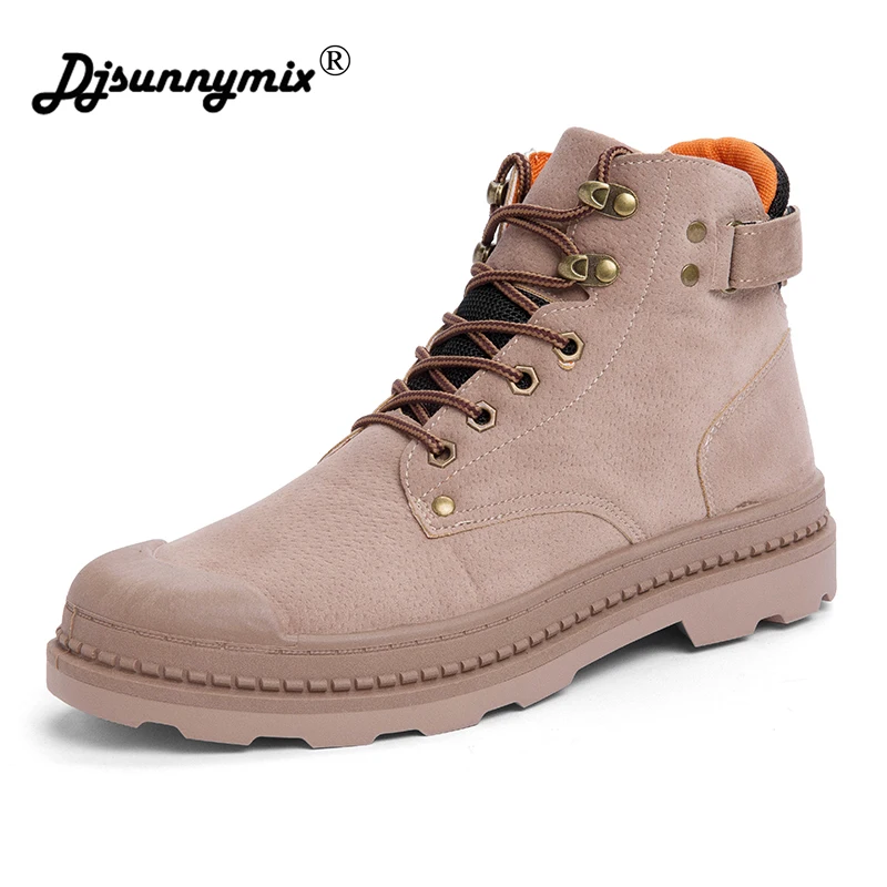 Ботинки мужские 2019 г. Новые замшевые осенне зимние ботинки ботильоны мужская