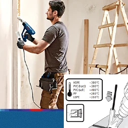 Bosch GHG20-63/GHG/18-60/GHG16-50 Ручной Пистолет горячего воздуха промышленного класса пластиковый сварочный пистолет термометр с цифровым дисплеем управления