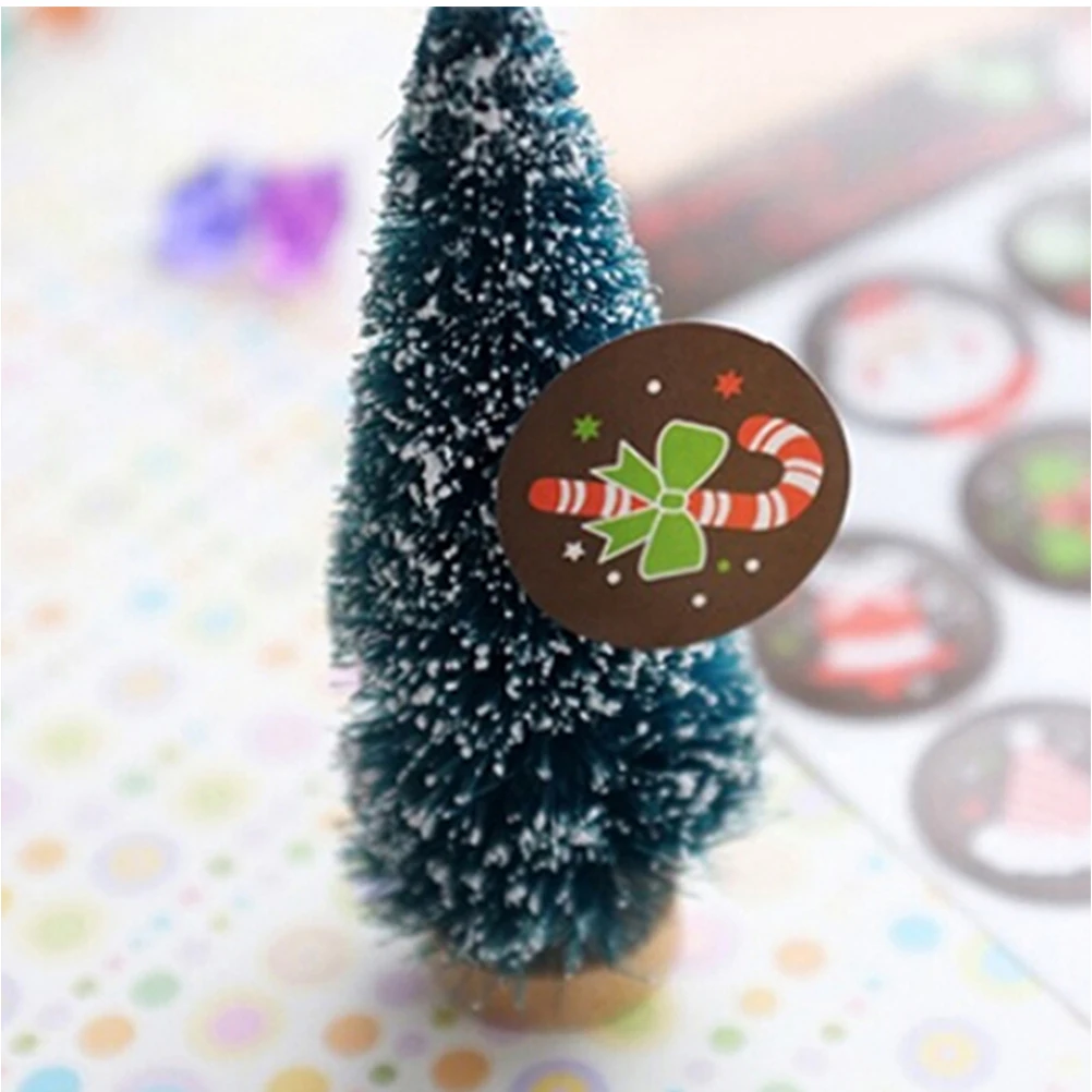 20 шт. круглые рождественские наклейки милые Мультяшные для скрапбукинга на новый