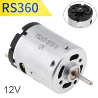 rs360 12v 12000rpm dc motor high speed carbon brush micro motor for diy toys hair dryer electric fans