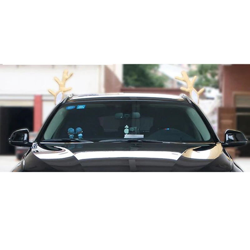 Креативные рождественские аксессуары для экстерьера автомобиля тростниковые