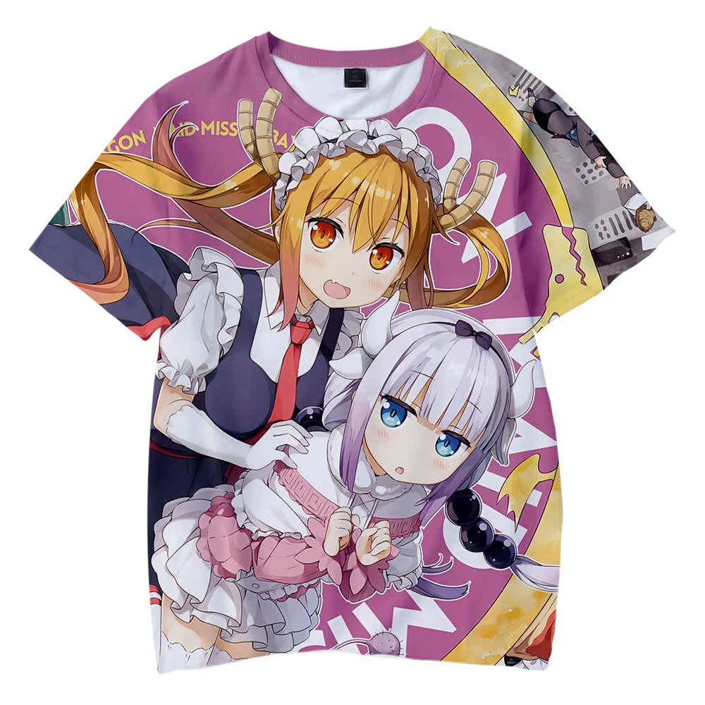 Футболка унисекс с 3D-принтом дракона горничной модный Повседневный Топ оверсайз