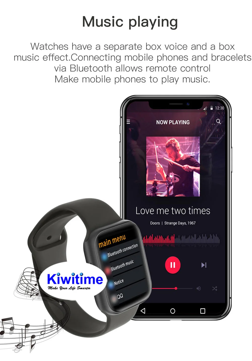 KIWITIME IWO 11 Pro gps Смарт часы 44 мм монитор сердечного ритма серии 5 Спортивные умные часы для Apple iOS 9 10 iPhone 8 Android телефон