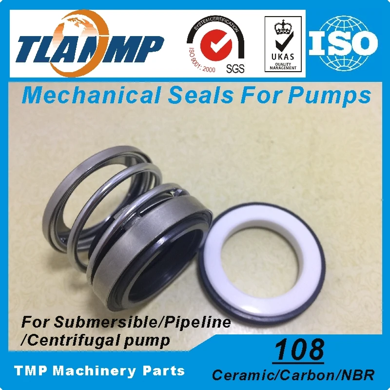 

108-18 Mechanical Seals (Material: Carbon/Ceramic/NBR) Shaft Size 18mm Single Spring Pump Seal Used in Clean/Waste Water,Oil