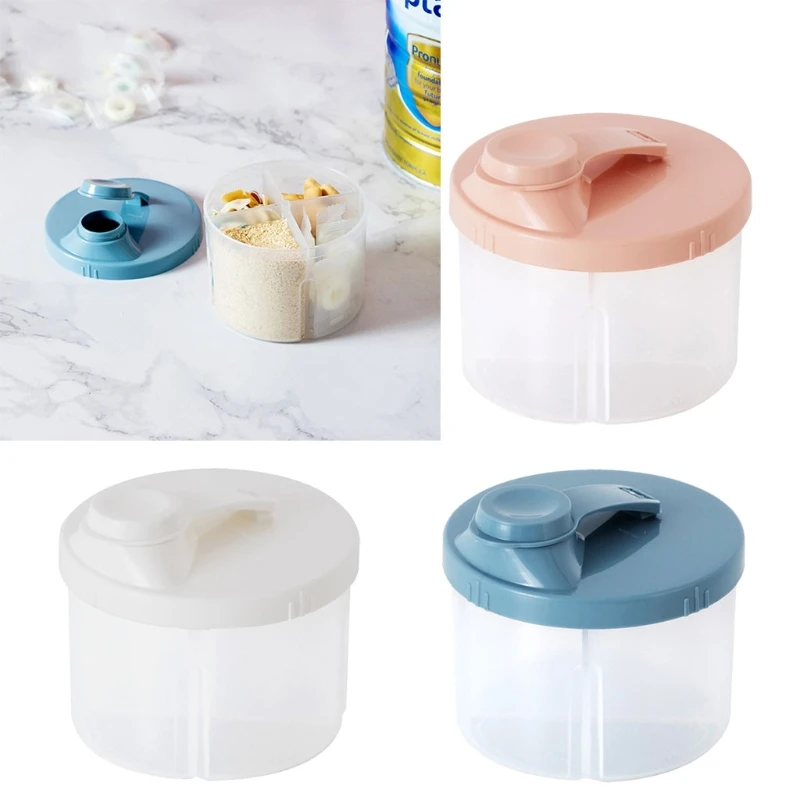 

4-Grids Portable Baby Food Storage Box Infant Essential Cereal Holder Milk Powder Organizer Toddler Kids Snacks Container