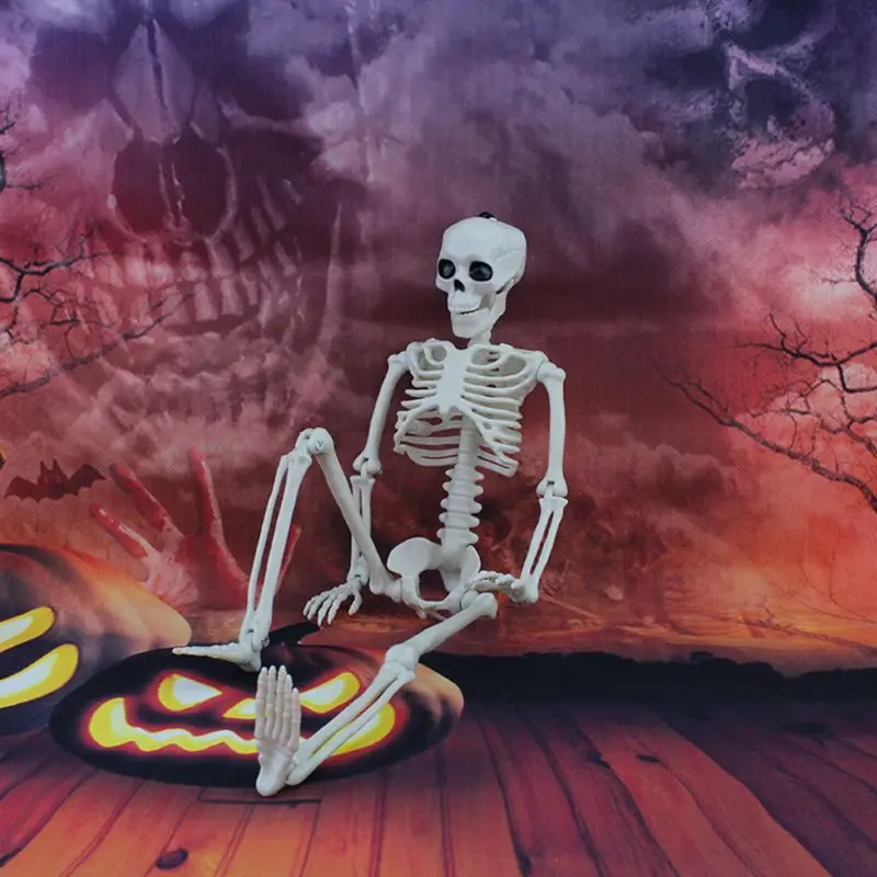 Полноразмерный подвесной человеческий скелет для взрослых реквизит на Хэллоуин