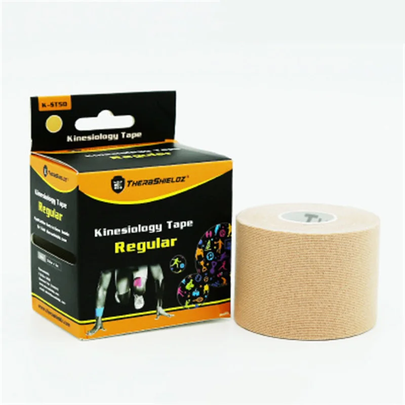 1 рулон кинезиологической ленты повязка для мышц Хлопок эластичная лента колена