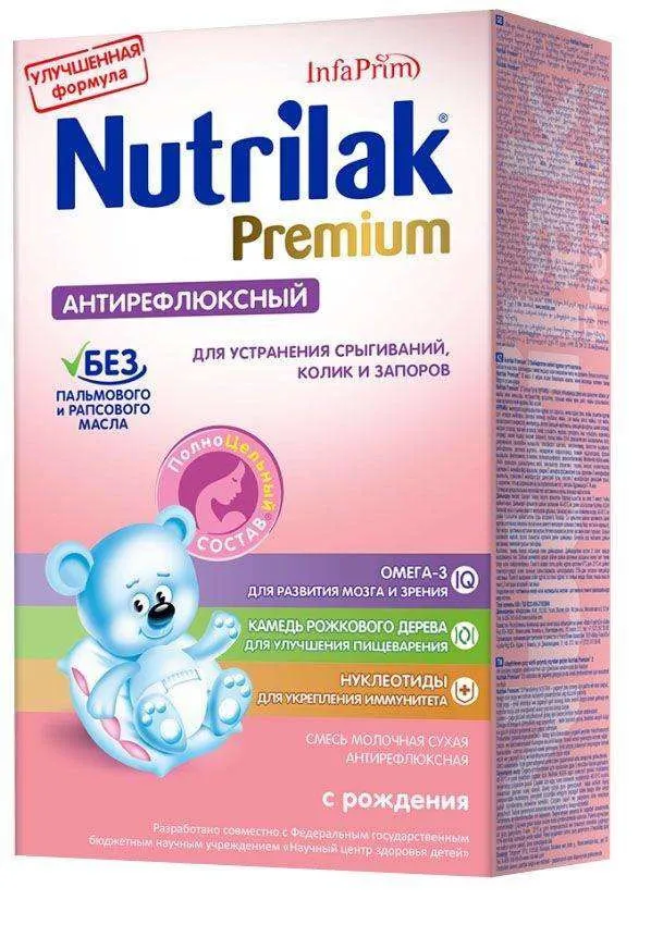 Молочная смесь Nutrilak Premium Антирефлюкс с рождения 350 гр