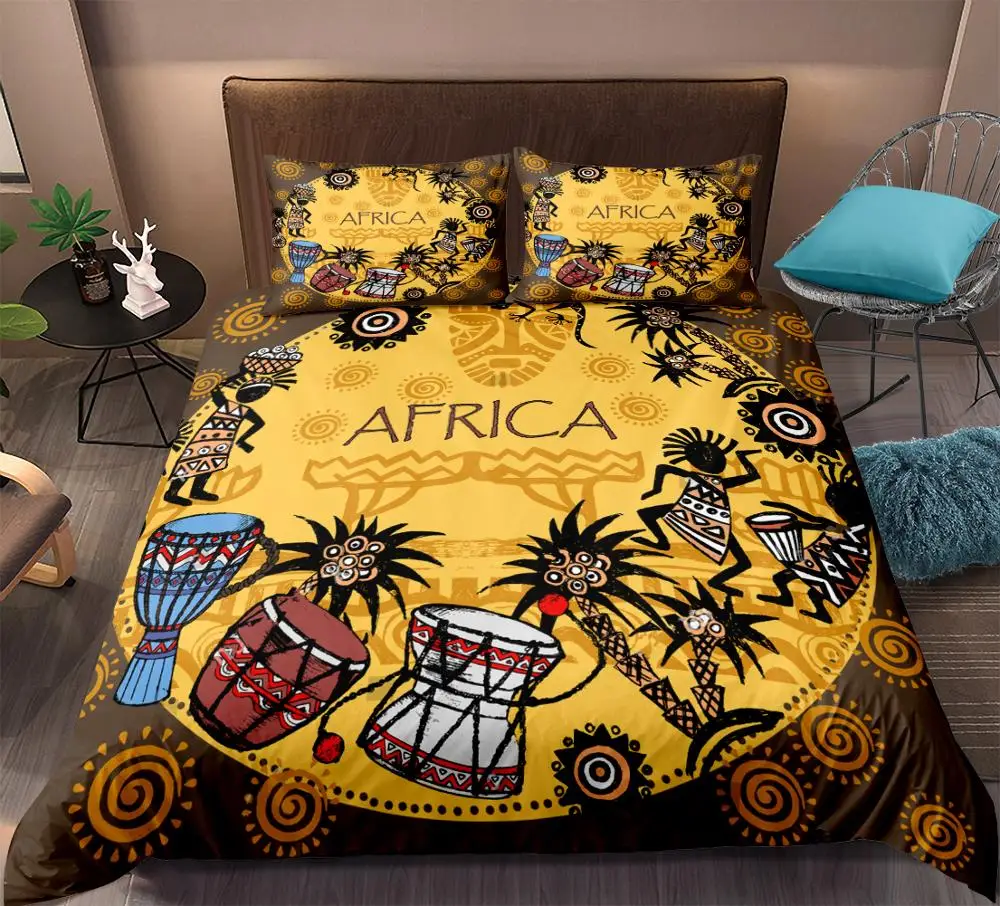 Комплект постельного белья в африканском стиле ретро для детей подростков с