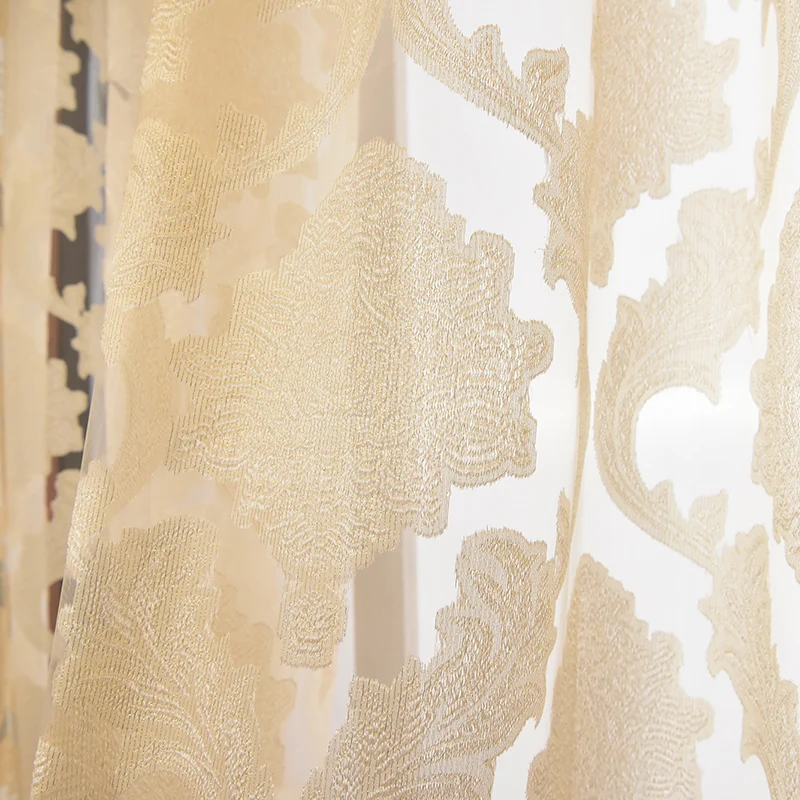 

Curtains Tulle for Living Room Dining Bedroom Valance Luxury European Style Thickening Shading Modern Window Mantle Villa