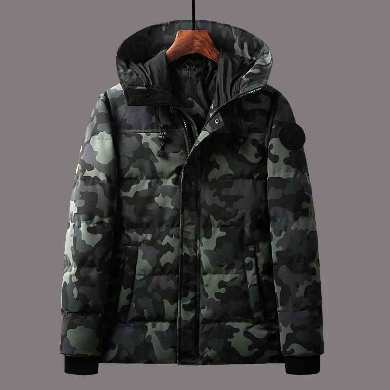 Зимняя мужская куртка камуфляжная Толстая теплая парка мужские камуфляжные