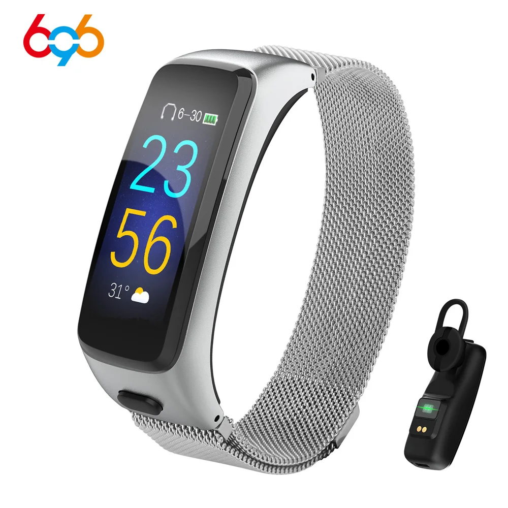 Смарт-браслет BY51 2 в 1 с шагомером пульсометром и тонометром | Электроника