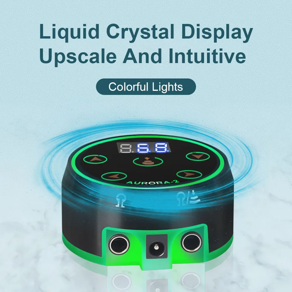 

6-speed Color-changing Tattoo Power Supply,LCD Digital Display Tattoo Machine Power Regulator,Dual-mode Switching,Easy Operation