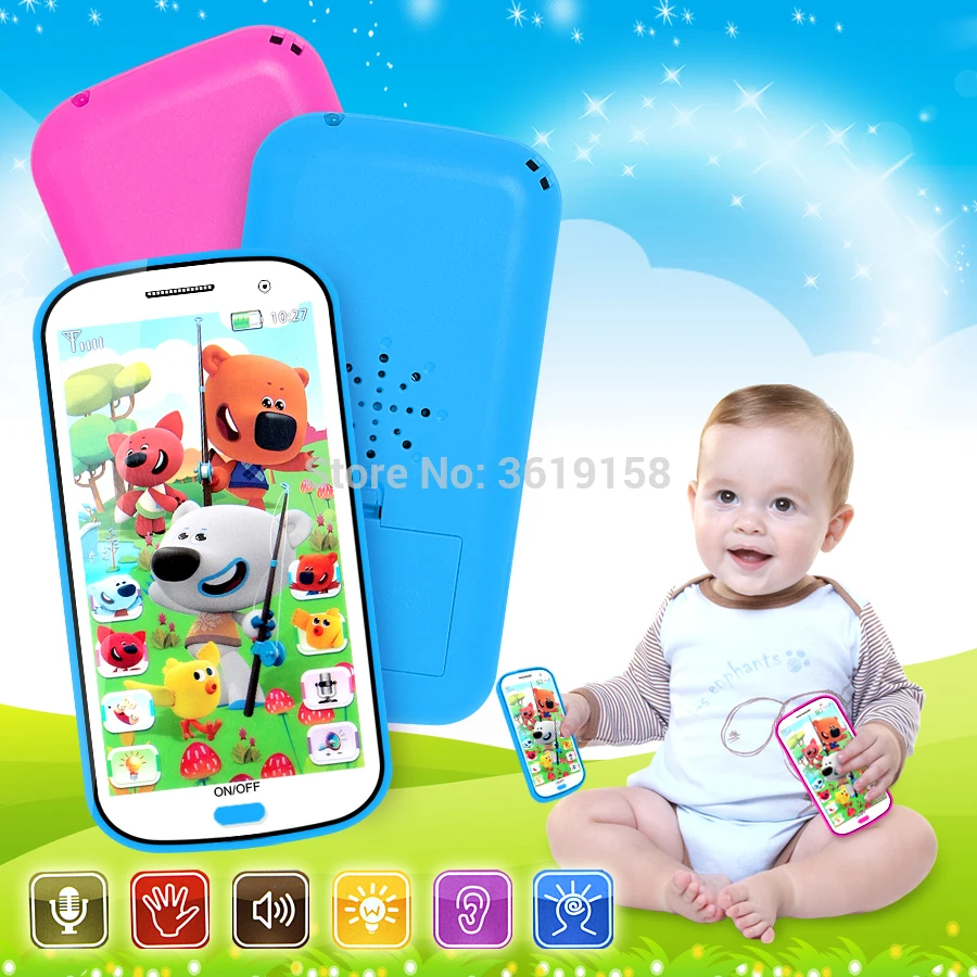 Русский язык 4D с мультяшным медведем аниме обучения мобильный телефон игрушка