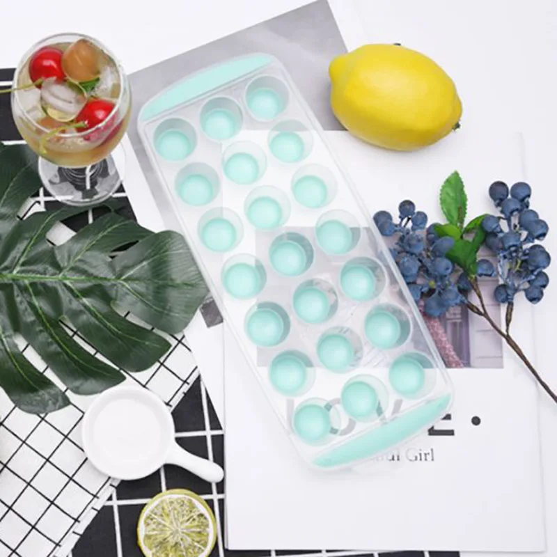 Упругий 21 сетка круглая силиконовая форма для льда TPR мягкая подошва Ведерко пива