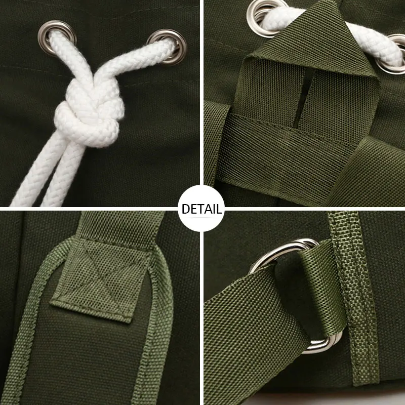 Спортивная сумка на шнурке для мужчин и женщин Холщовый военный мешок баскетбола