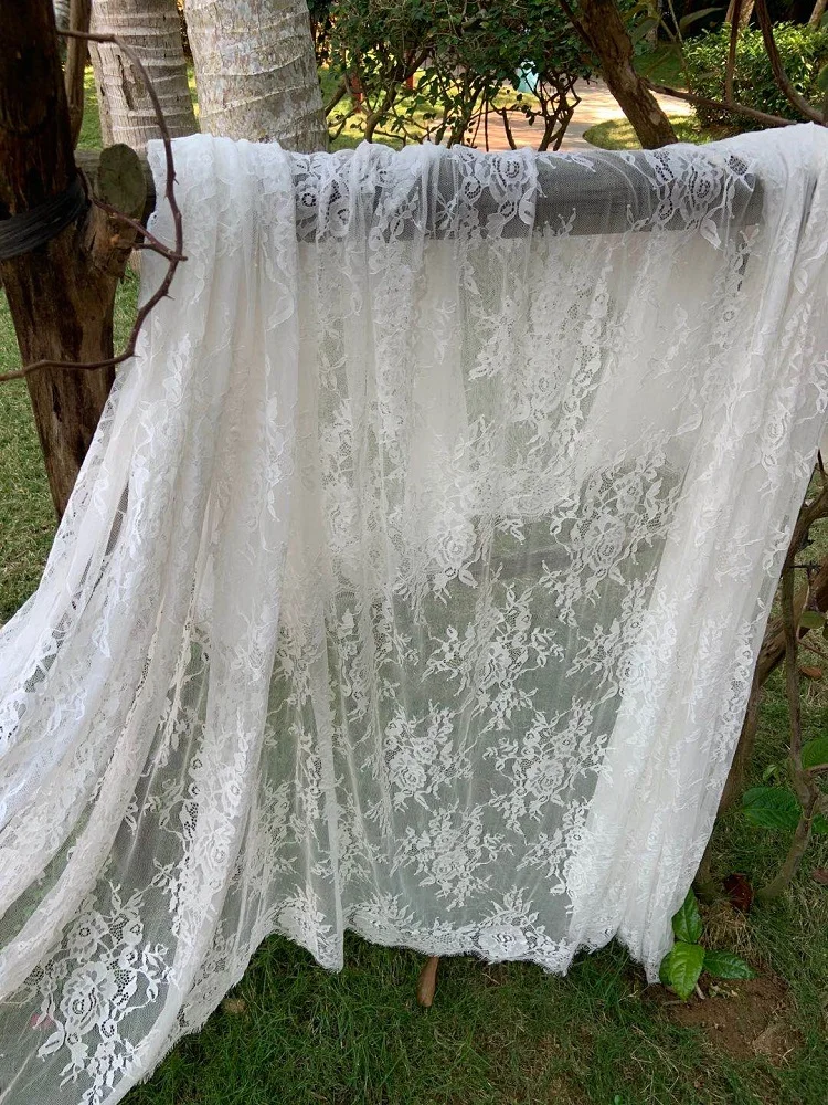 3 ярда светло-коричневое кружево свадебная кружевная ткань в стиле ретро с