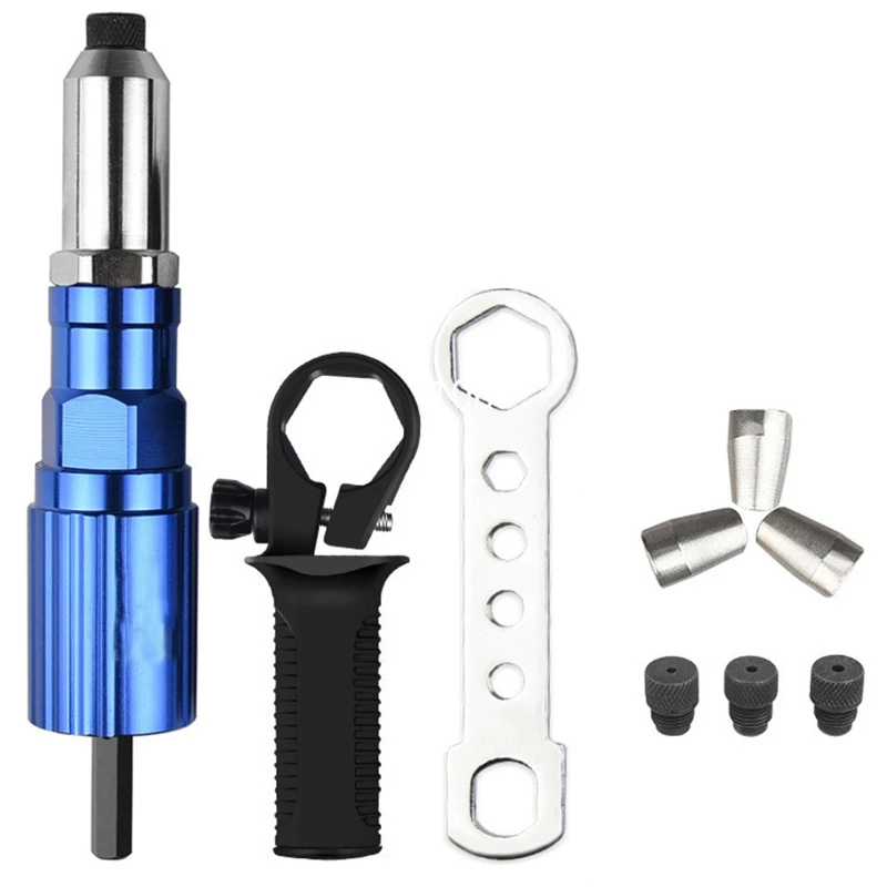 

Electric Rivet Gun 2.4mm-4.8mm rivet nut gun drill adapter Cordless riveting tool Insert Nut Pull Rivet Tool