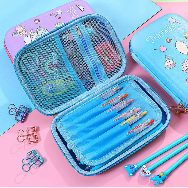 Большой Вместительный чехол карандаш 1 шт. Kawaii С мультяшным монстрам школьная