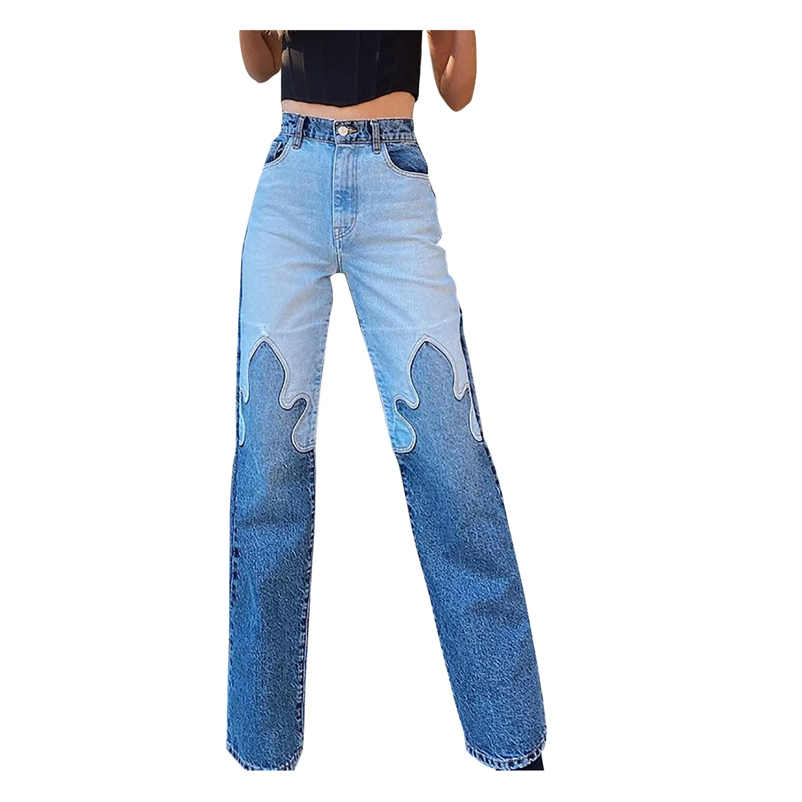 

Jeans Woman High Waist 2021 New Wide Leg Female Pants Straight Loose Black Mom Pants Fashion Baggy Boyfriend Jean Women Trousers
