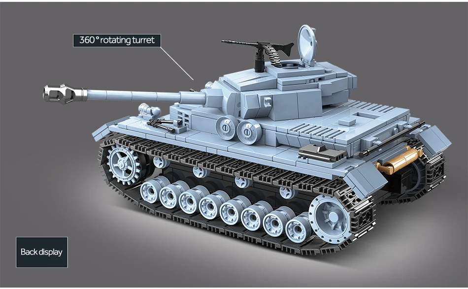 Technik военный Ww2 немецкий танк строительные блоки Совместимые армии город солдат полиции оружие Наборы кубиков Игрушки для мальчиков