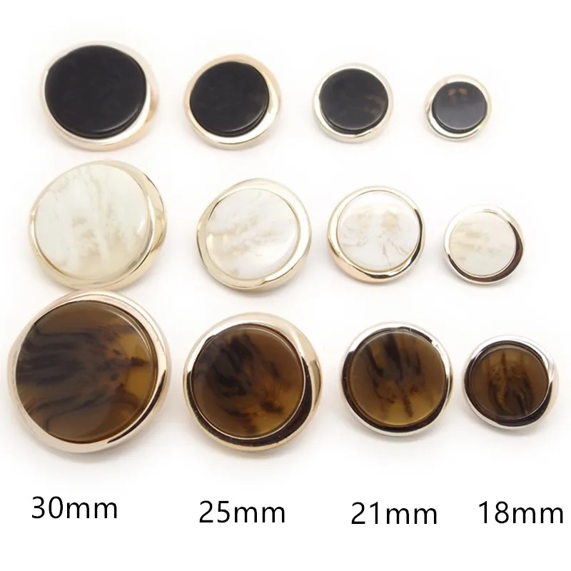 20 шт. кофейные белые черные пуговицы из смолы для одежды костюм пальто свитер